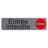 Plaque adhésive Entrée interdite EXACOMPTA 67152E, sens interdit rouge