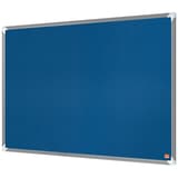Tableau feutrine nobo Premium Plus bleu à cadre aluminium, 900 x 600 mm, de trois quarts
