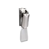 Clip badge métallique DURABLE nickelé avec sa lanière à bouton-pression