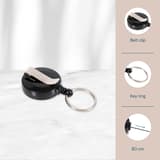 Pince ceinture, anneau porte-clés et fil de 80 cm de l'enrouleur EUROPEL