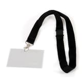 Porte badge EUROPEL 90 x 60 mm avec cordon textile noir