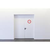 Panneau Privé EXACOMPTA fixé sur une porte