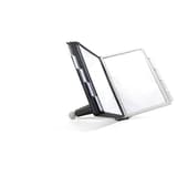 Pupitre de table SHERPA ouvert sur une pochette grise