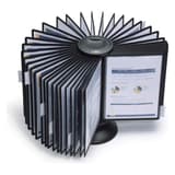 Pupitre de table rotatif DURABLE SHERPA CAROUSEL à 40 pochettes A4 noires