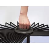 40 pochettes noires Pupitre de table rotatif SHERPA CAROUSEL DURABLE - Poignée du carrousel SHERPA saisie pour le déplacer