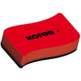 Effaceur tableau blanc magnétique Kores 20860, dessus rouge et semelle noire