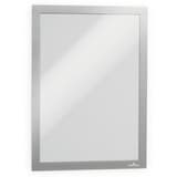Cadre adhésif DURABLE DURAFRAME A4 argent, vide, de face