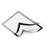 Cadre adhésif DURABLE DURAFRAME A4 argent, face magnétique soulevée