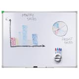 Tableau blanc FRANKEN U-Act! Line avec graphique, marqueurs et aimant