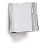 Porte document A4 mural DURABLE FUNCTION SAFE à 10 pochettes transparentes fermées par zip