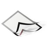 Cadre adhésif DURABLE DURAFRAME A4 argent, lot de 10, face magnétique soulevée