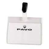 Porte badge pavo à clip avec son insert