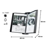 Cotes du porte document mural VEO : 480 x 190 x 360 mm