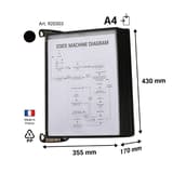 Cotes du porte document mural PRO : 355 x 170 x 430 mm