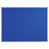 Tableau feutrine FRANKEN X-tra!Line bleu à cadre aluminium, 900 x 600 mm, de face