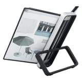 Pupitre de table VEO vu de profil, base noire