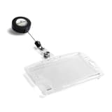 Porte badge double fermé DURABLE avec enrouleur, vide