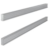 Rails de support nobo indice 20 en aluminium, la paire