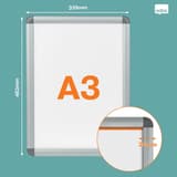 Vis cachées sous le profilé du porte affiche nobo Essence