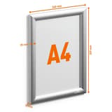 Cotes du porte affiche clipsable DURABLE A4