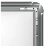 Angle en onglet et profilés ouverts du porte affiche FRANKEN X-tra!Line