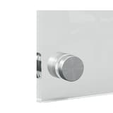 Fixation d'angle en inox satiné du porte affiche FRANKEN ECO