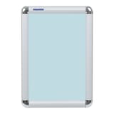 Porte affiche clipsable FRANKEN A4 à profilé aluminium argent de 25 mm