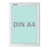 Porte affiche FRANKEN classé B1 A4 à profilé aluminium argent de 25 mm