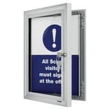 Porte ouverte du porte affiche FRANKEN PRO Security