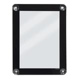 Porte affiche de vitrine Securit A4 à ventouses, cadre noir