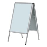Stop-trottoir porte-affiche FRANKEN Standard A1, cadre aluminium argent