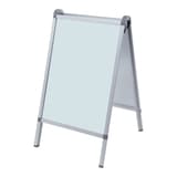 Stop-trottoir porte-affiche FRANKEN Outdoor PRO A1, cadre aluminium argent