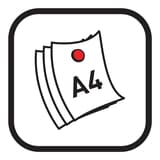 30 mm, couleurs assorties, lot de 10 Aimant tableau blanc rond HERLITZ - Pictogramme : un aimant herlitz tient 3 feuilles A4