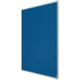 Tableau feutrine nobo Essence bleu à cadre aluminium, 1 200 x 900 mm, de profil