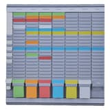 Planning fiche T FRANKEN OfficePlaner PV1020 garni de fiches de couleur