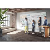 Magnétique sans cadre, 900 x 600 mm Tableau blanc Infinity NOBO - Tableaux blancs nobo Infinity assemblés en séance de travail