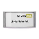 Badge magnétique CLASSIC DURABLE 65 x 30 mm avec insert
