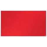 Tableau feutrine nobo Impression Pro Widescreen rouge 55 pouces, de face