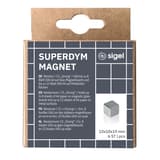 Boîte de 6 aimants néodyme cubes SuperDym sigel