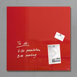 10 x 10 mm, argent, boîte de 10 Aimant néodyme cylindre SuperDym SIGEL - Tableau magnétique en verre rouge avec notes tenues par des aimants cylindriques SuperDym