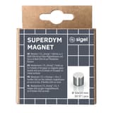 Boîte de 10 aimants néodyme cylindriques SuperDym sigel