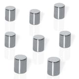 Huit aimants néodyme cylindriques Be!Board sigel argentés