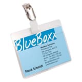 Porte badge paysage DURABLE ouvert en haut avec un insert