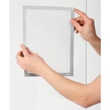 Cadre adhésif DURABLE DURAFRAME SUN A4 argent, repositionnement