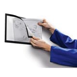 Cadre magnétique DURABLE DURAFRAME MAGNETIC PLUS A4 noir, insertion d'un plan