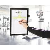 Cadre adhésif DURABLE DURAFRAME NOTE A4 noir, dans une salle de sport