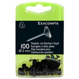 Boîte de 100 épingles à tête plate EXACOMPTA noires
