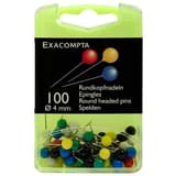 Boîte d'épingles à tête ronde EXACOMPTA Ø 4 mm