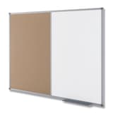 Tableau mixte nobo Classic blanc et liège vu de trois quarts