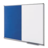 Tableau mixte nobo Classic blanc et feutre bleu vu de trois quarts